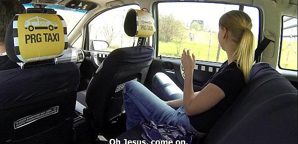  Czech Taxi - Blonde Teen gets ride of her LIFE